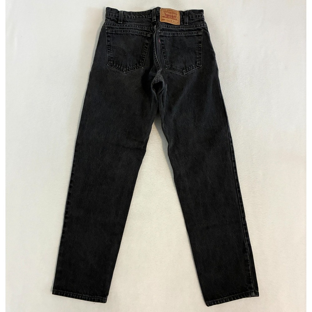 Vtg 90s Levis 550 USA Made Jeans Mens 32x32 (Fits 31x31) Black Relaxed Fit Work